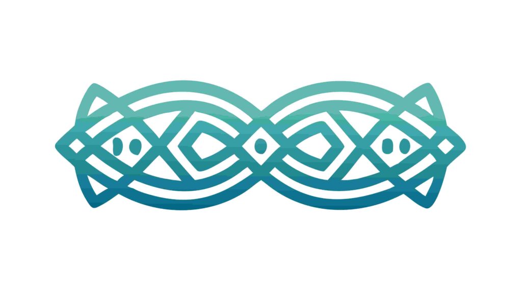 Intricate Celtic Knot Border Design Element, vector design Generative AI