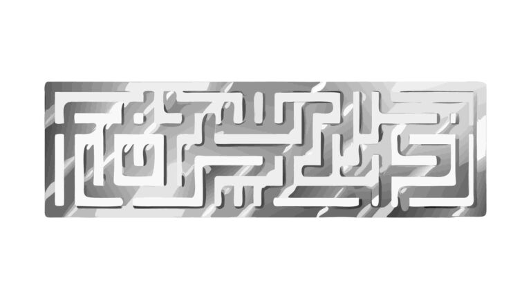 Simple Rectangular Maze Puzzle, Design Element, vector design Generative AI