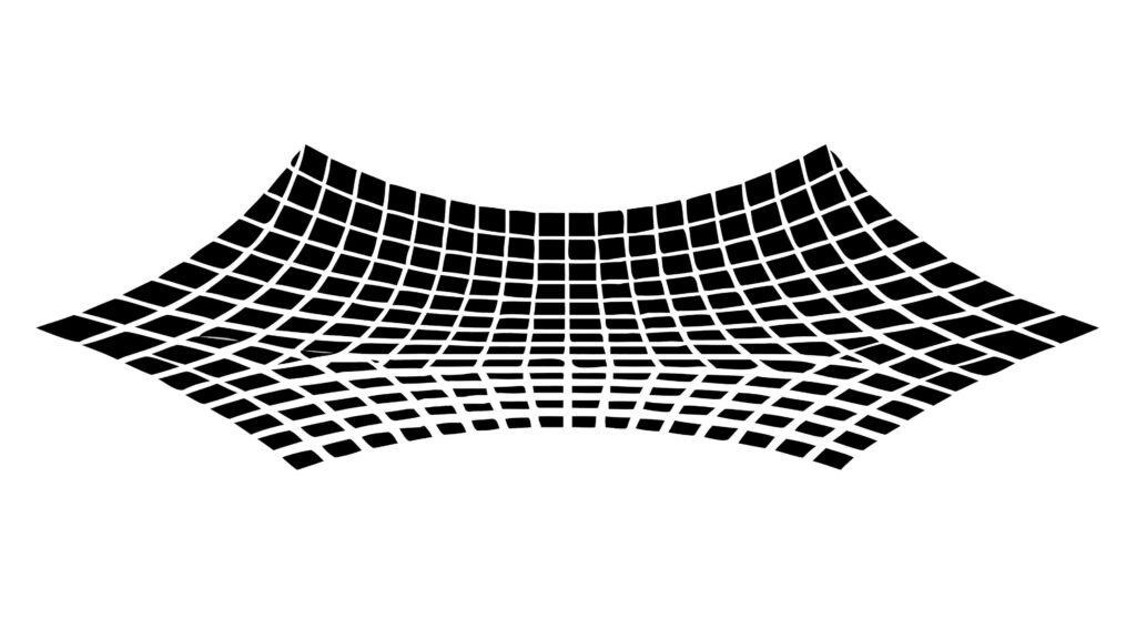 Abstract Warped Grid Surface, Digital Art Background, vector design Generative AI