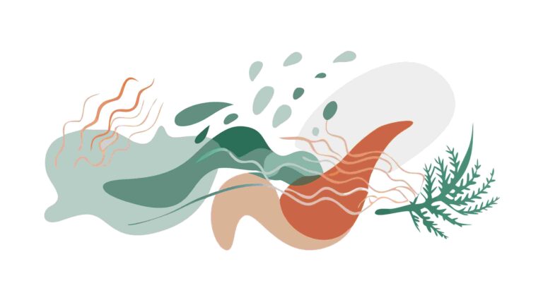 Abstract Organic Flowing Shapes, Nature Design, vector design Generative AI