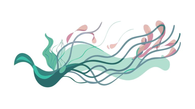 Abstract Water Splashes and Dynamic Waves, vector design Generative AI