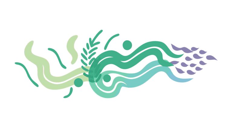 Abstract Organic Wavy Shapes, Fluid Design Element, vector design Generative AI