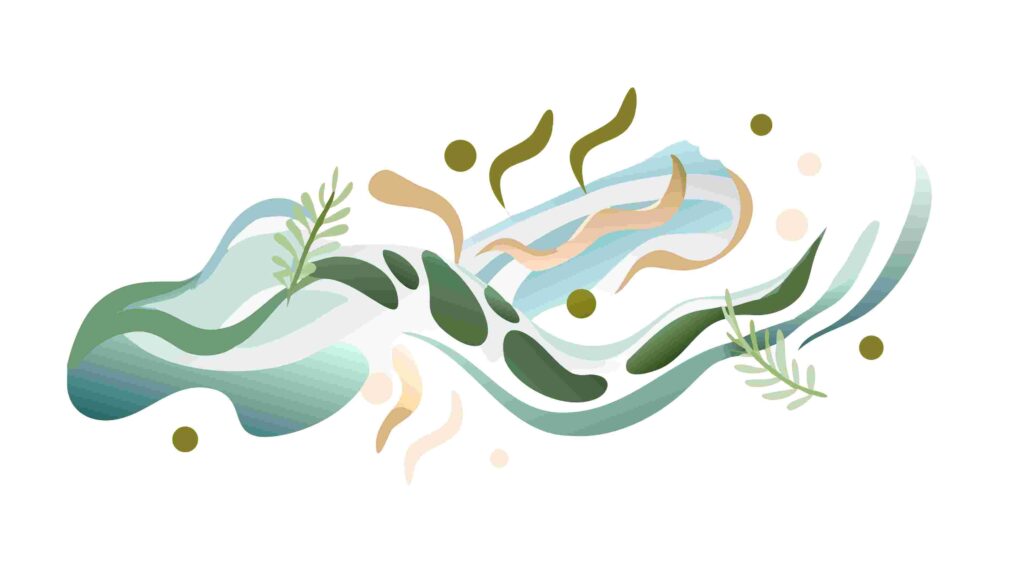 Fluid Abstract Organic Waves Design Element, vector design Generative AI