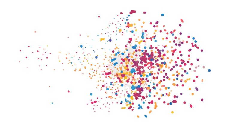Vibrant Confetti Explosion Joyful Celebration, vector design Generative AI
