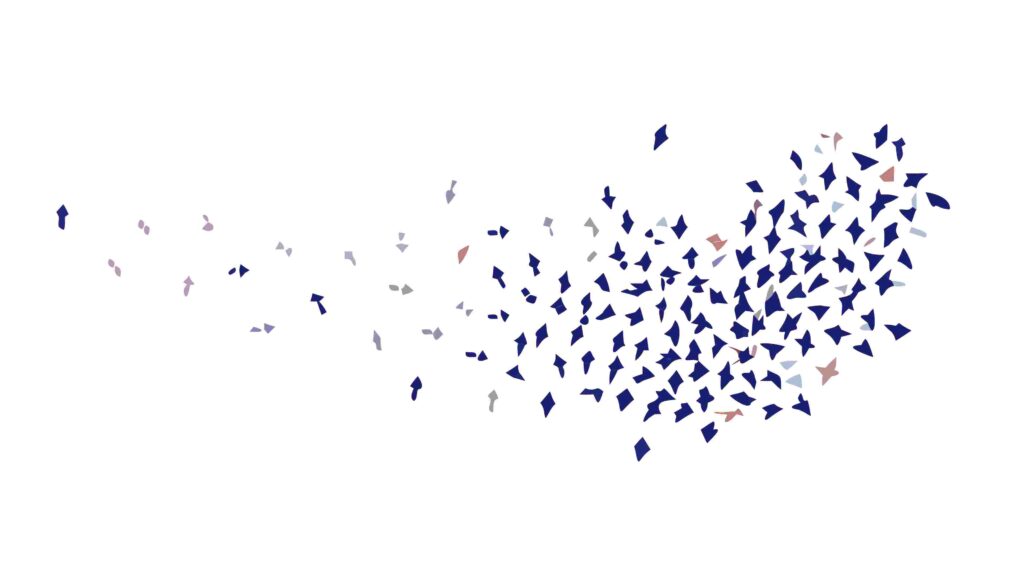 Delicate Sparse Scattered Particles Background, vector design Generative AI