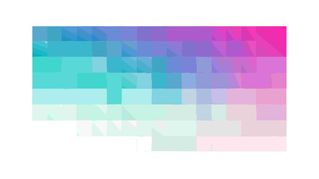 Vibrant Pixelated Abstract Color Gradient Background, vector design Generative AI