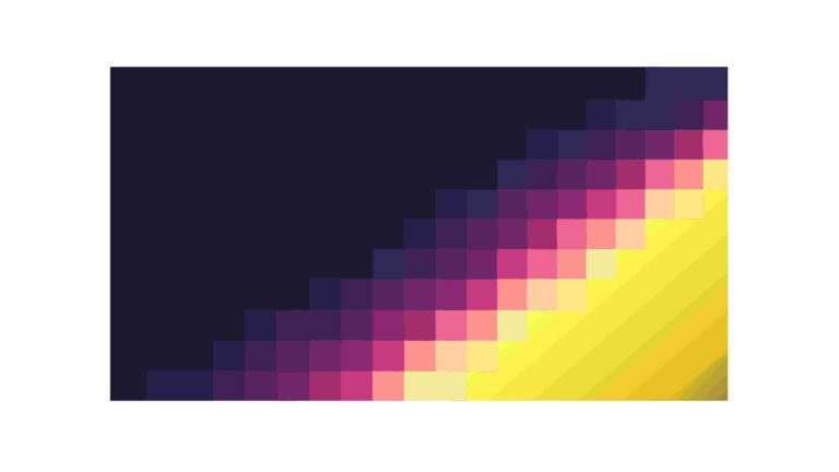 Dynamic Pixelated Color Gradient Horizontal Background, vector design Generative AI