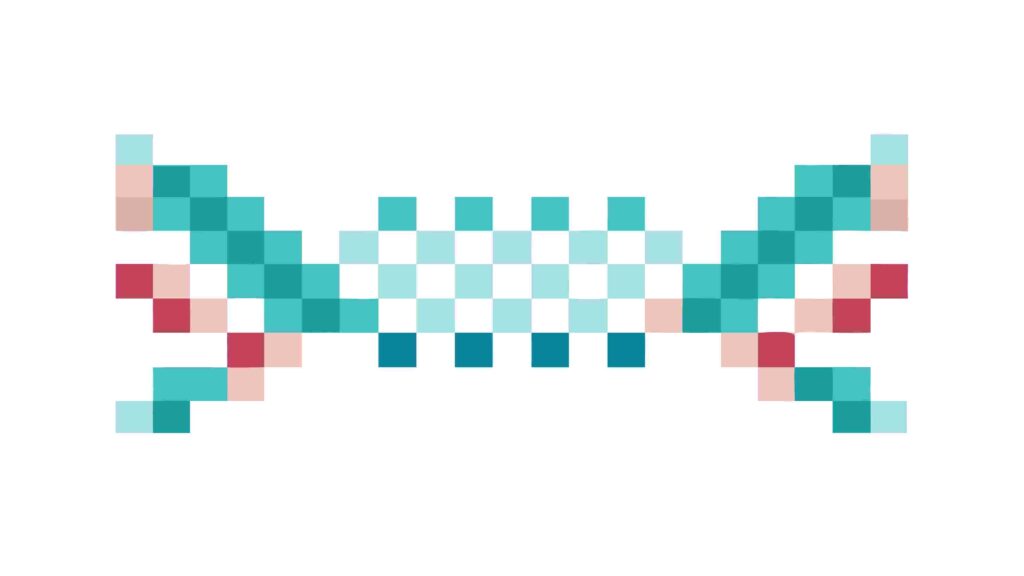 Abstract Pixel Art Geometric Pattern Element, vector design Generative AI