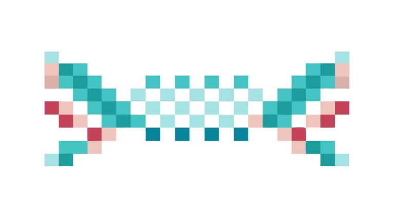 Abstract Pixel Art Geometric Pattern Element, vector design Generative AI