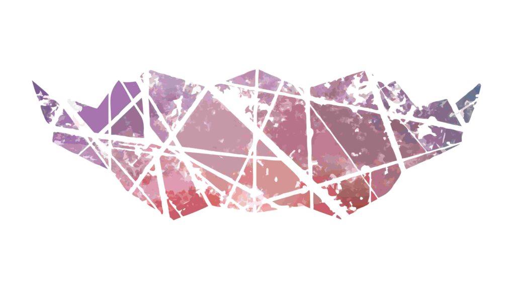 Abstract Fragmented Low Poly Watercolor Shapes, vector design Generative AI