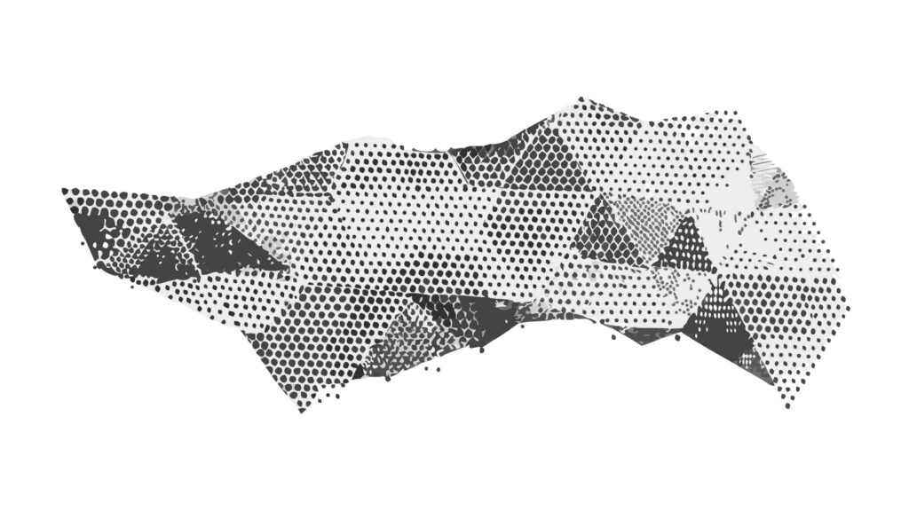 Abstract Low Poly 3D Geometric Shape Vector, vector design Generative AI