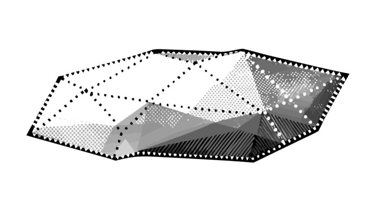 Textured Abstract Geometric Polygonal Vector, vector design Generative AI