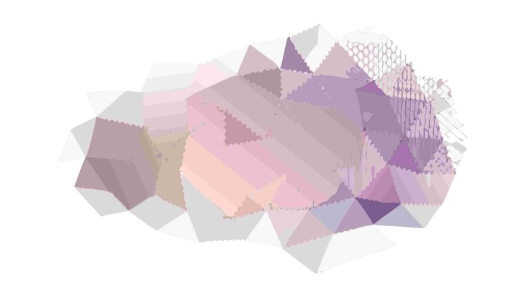 Abstract Geometric Watercolor Cloud Vector, vector design Generative AI