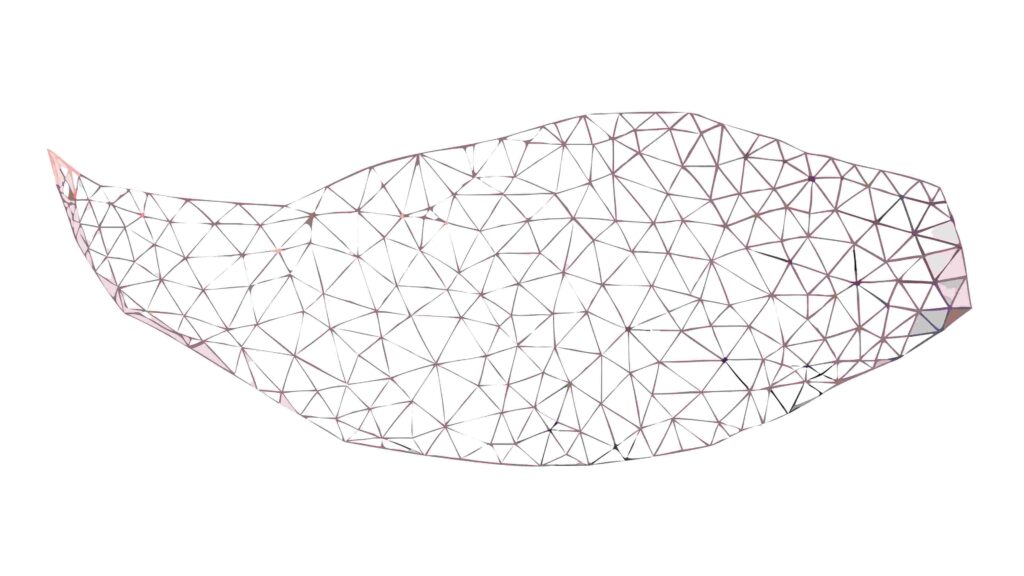 Abstract Mesh Grid Low Poly Geometric Element, vector design Generative AI