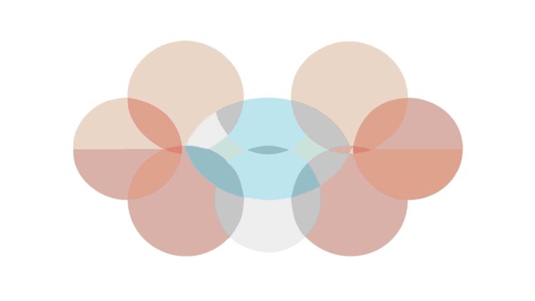 Abstract Pastel Geometric Overlap Shapes Vector, vector design Generative AI