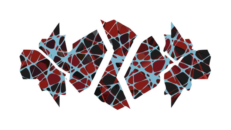 Abstract Fragmented Geometric Pattern Vector, vector design Generative AI