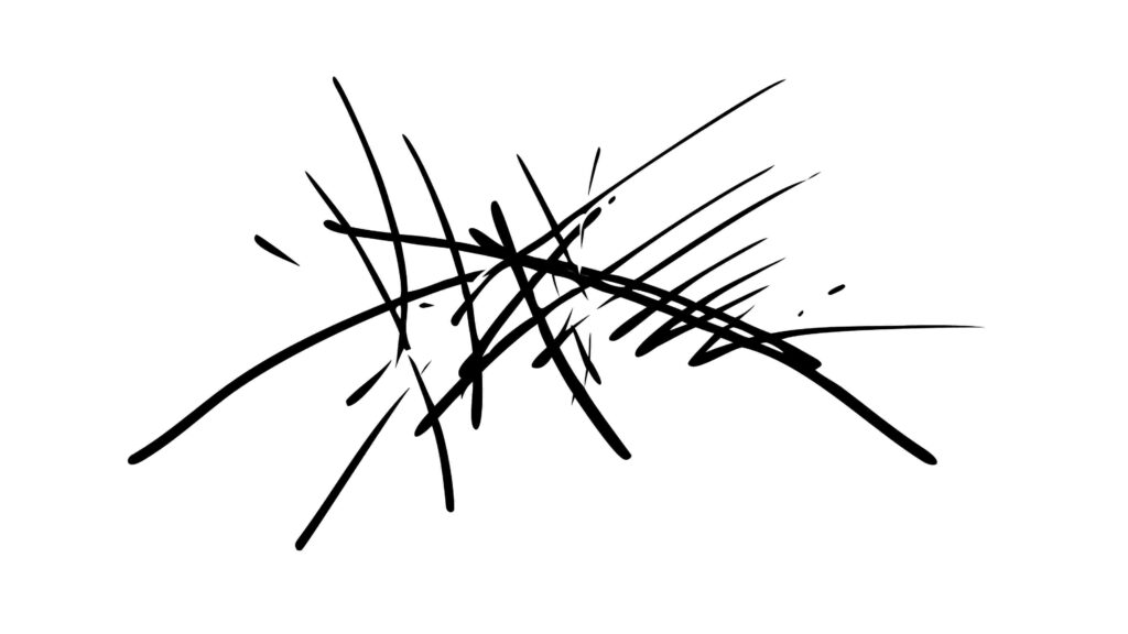 Abstract Scribble Sketch Lines Vector Element, vector design Generative AI