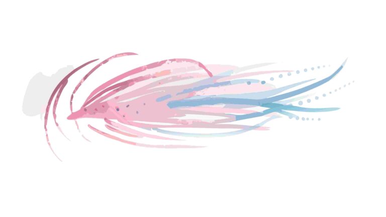 Abstract Feather-like Brush Strokes Vector Art, vector design Generative AI