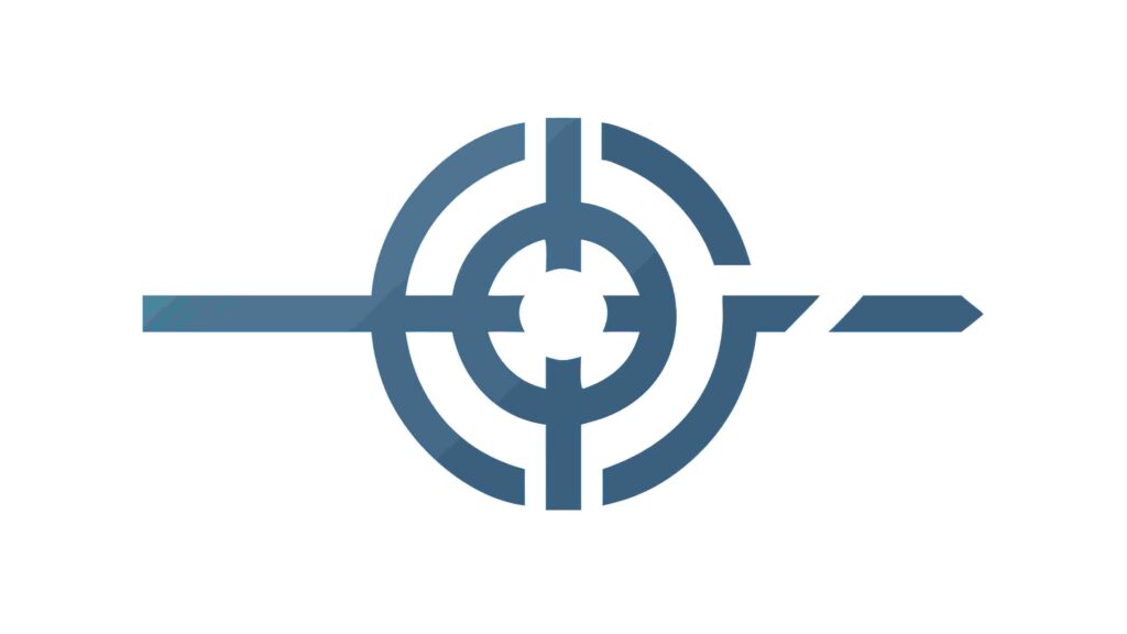 Modern Target Crosshair Circle Vector Element, vector design Generative AI