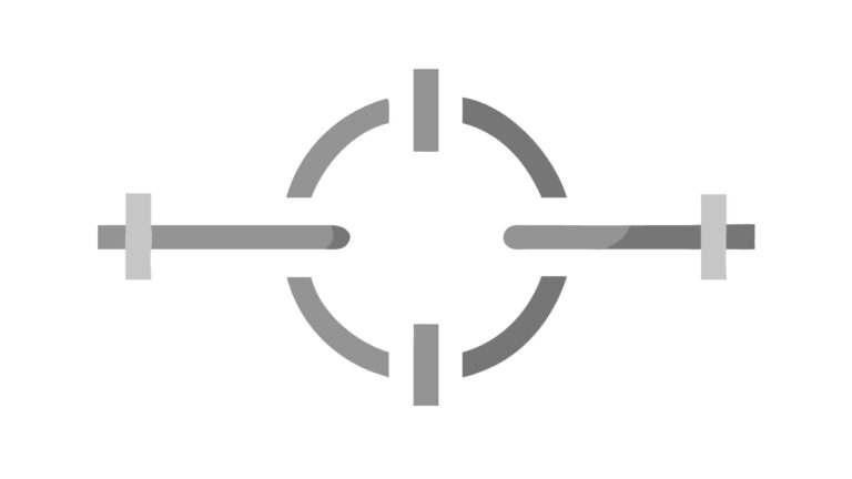 Minimalist Target Scope Crosshair Vector Element, vector design Generative AI