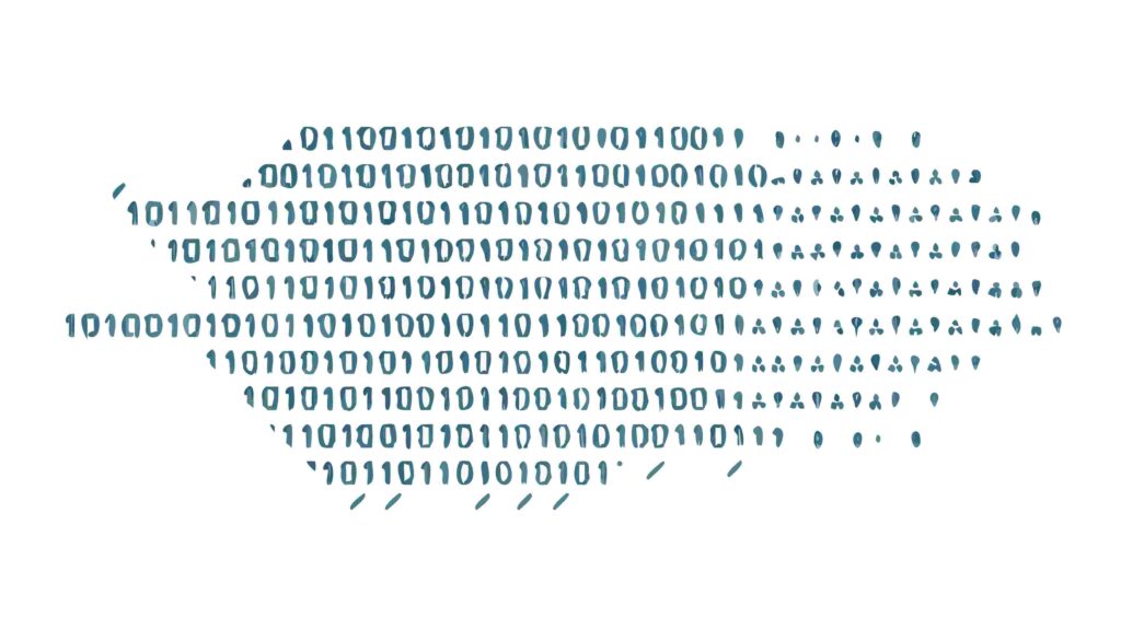 Binary Code Abstract Data Stream Vector Background, vector design Generative AI