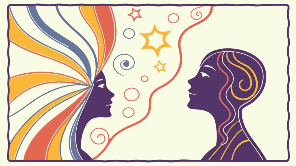 Creative Mind & Expanding Thought Vector Concept, vector design Generative AI