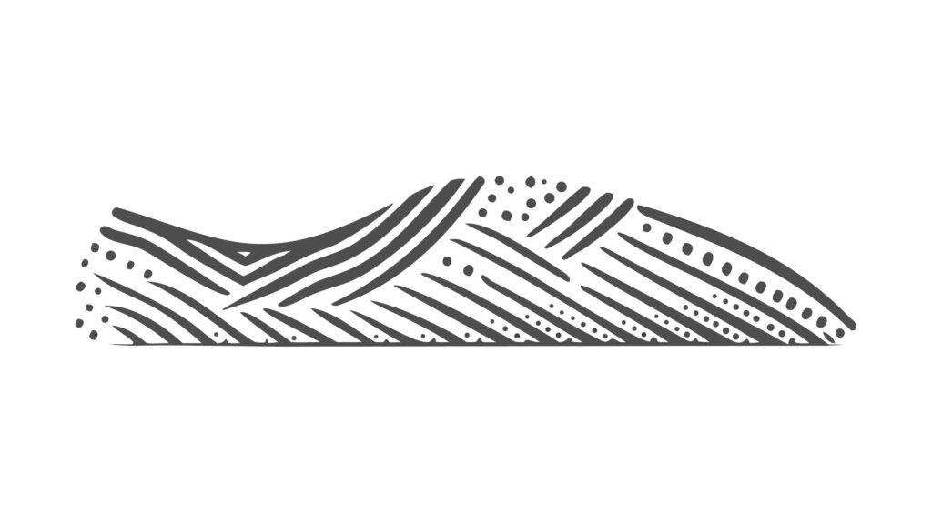 Stylized Abstract Shoe Design with Intricate Patterns, vector design Generative AI