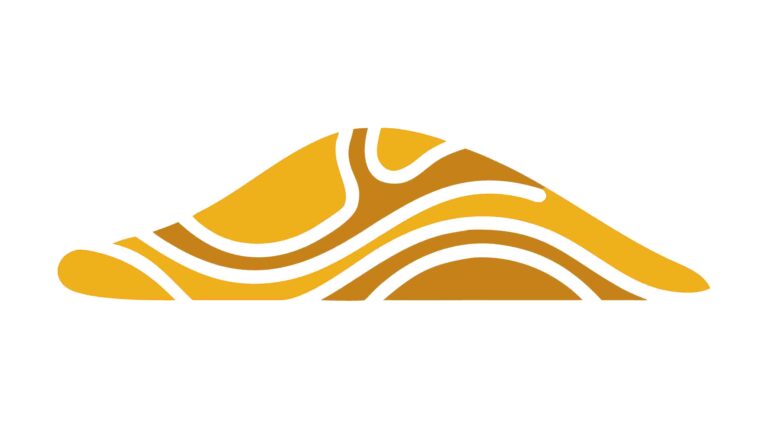 Abstract Flowing Organic Shapes in Warm Yellow and Orange, vector design Generative AI