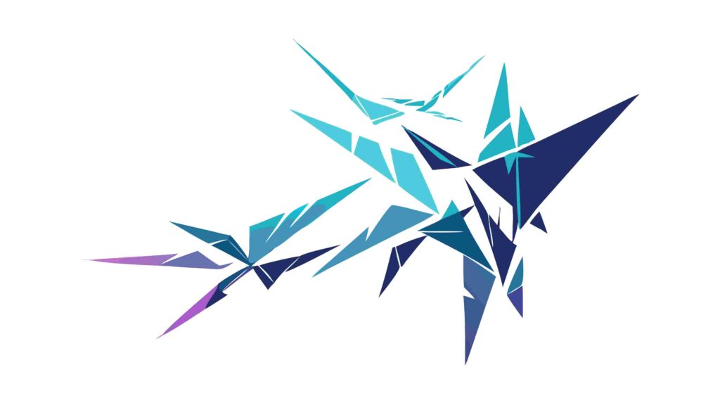 Dynamic Abstract Ice Shards or Broken Glass Effect, vector design Generative AI