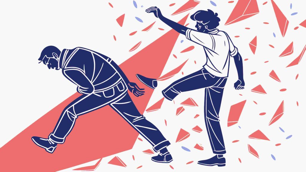 Empowered Figures Breaking Barriers with Dynamic Shards, vector design Generative AI