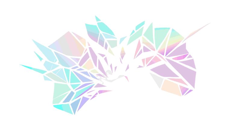 Abstract Geometric Crystal Shards in Pastel Colors, vector design Generative AI