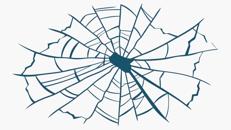 Abstract Shattered Web Pattern or Cracked Glass, vector design Generative AI