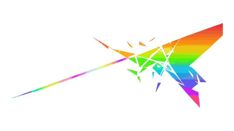 Abstract Explosion of Colorful Geometric Light Rays, vector design Generative AI