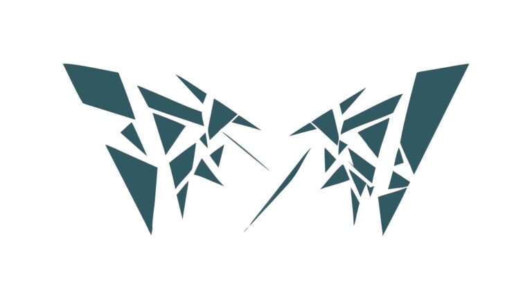 Abstract Geometric Shattered Effect in Dark Tones, vector design Generative AI