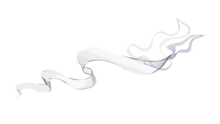 Delicate Abstract Swirling Lines Design Element, vector design Generative AI