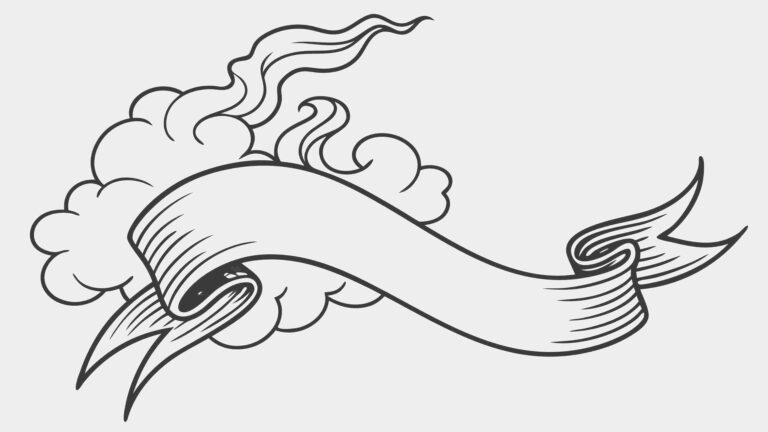 Traditional Scroll Banner with Elegant Details, vector design Generative AI