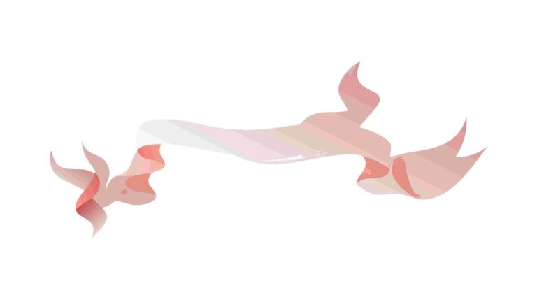 Elegant Flowing Ribbon Banner in Soft Pink Tones, vector design Generative AI