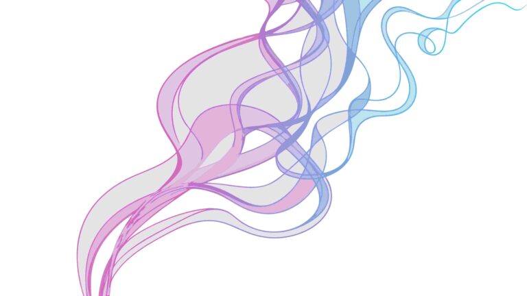 Vibrant Abstract Flowing Energy Lines in Pink & Purple, vector design Generative AI