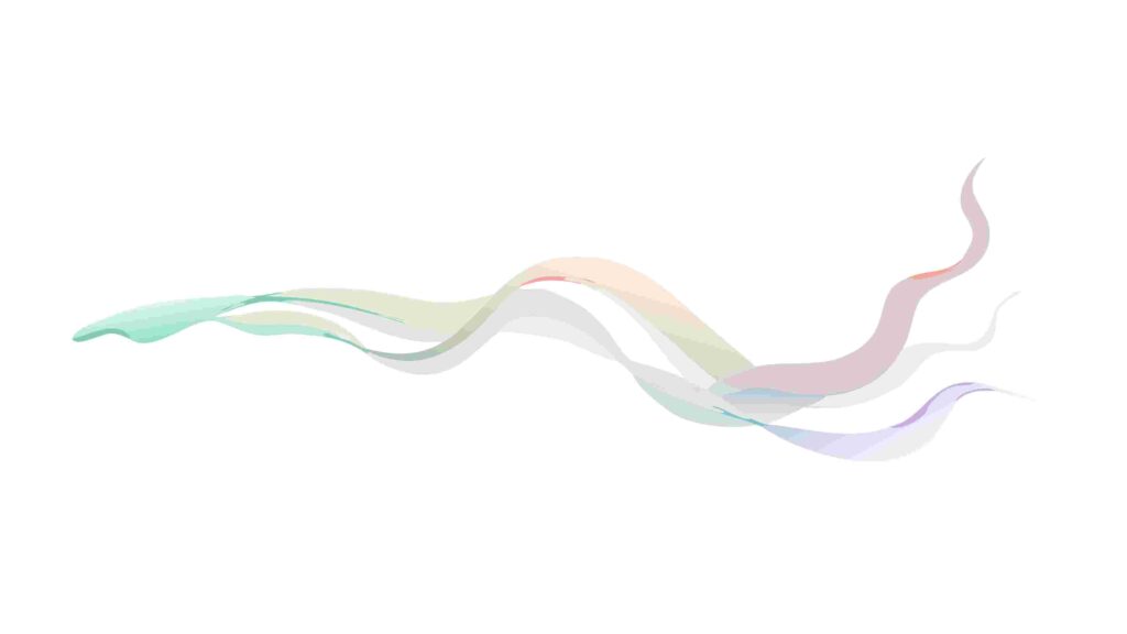 Subtle Abstract Wavy Ribbons in Pastel Gradient, vector design Generative AI