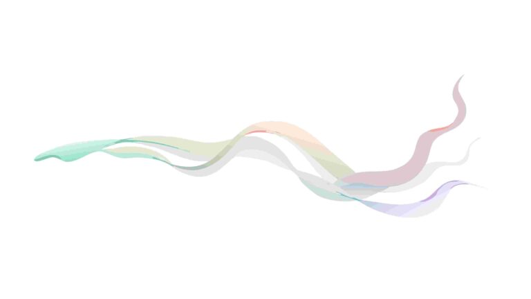 Subtle Abstract Wavy Ribbons in Pastel Gradient, vector design Generative AI