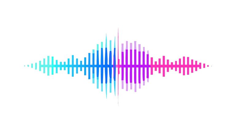 Vibrant Digital Sound Wave Visualization Element, vector design Generative AI