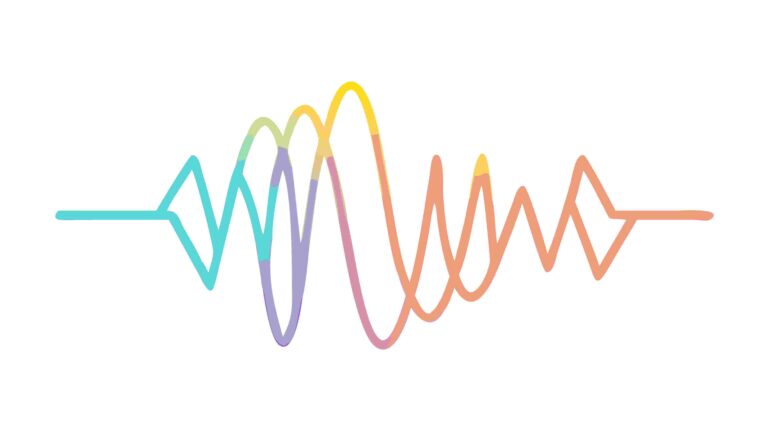 Delicate Wavy Line Abstract Sound Wave Pattern, vector design Generative AI