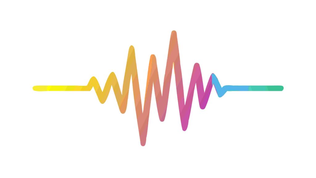 Sharp Peaks and Valleys Sound Wave Visualizer, vector design Generative AI