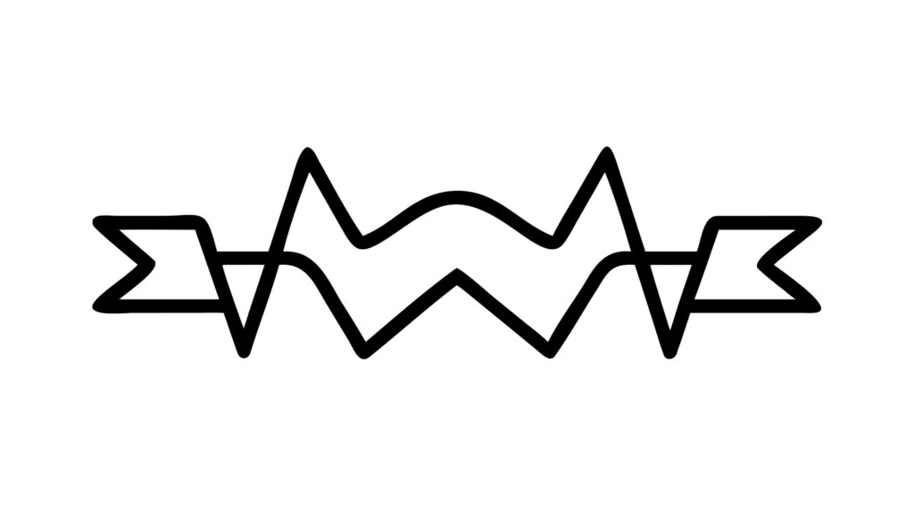Sharp Zigzag Line Abstract Graphic Element, vector design Generative AI