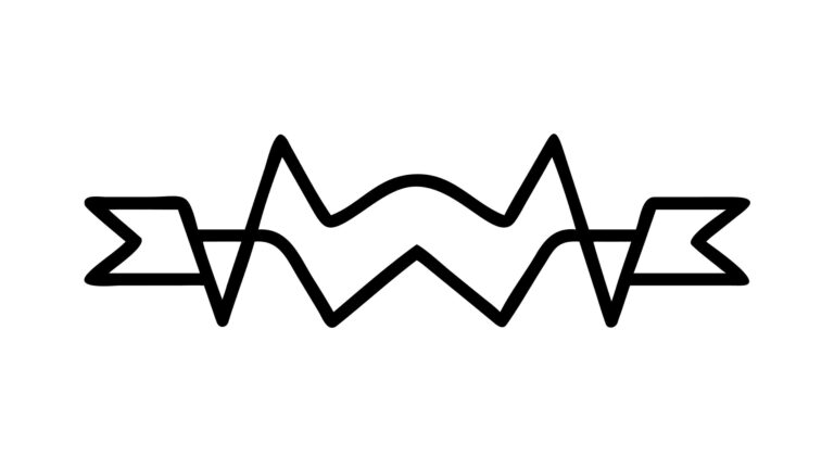 Sharp Zigzag Line Abstract Graphic Element, vector design Generative AI