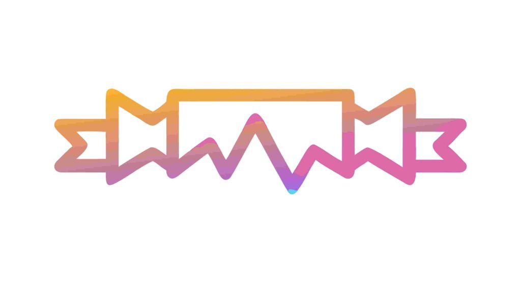 Festive Zigzag Pattern Ribbon Banner Element, vector design Generative AI
