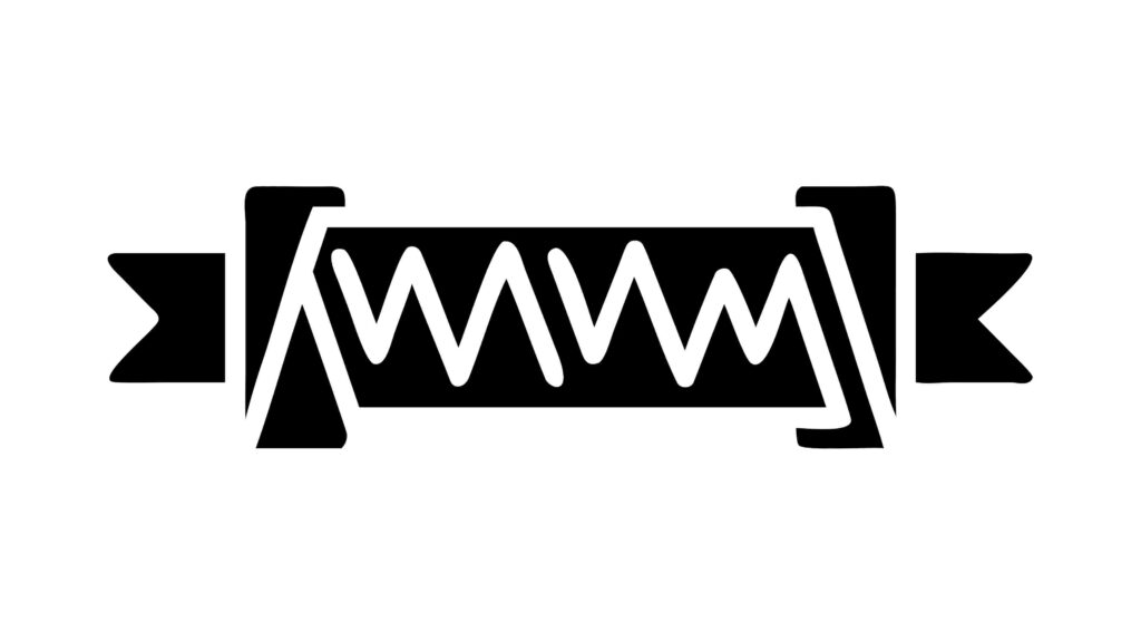 Bold Black Zigzag Ribbon Banner for Strong Impact, vector design Generative AI