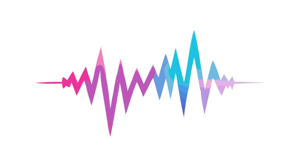 Dynamic Colorful Sound Wave Music Visualizer, vector design Generative AI