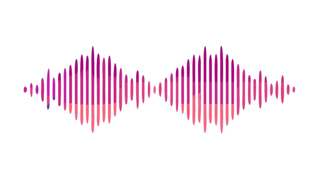Abstract Pink Sound Wave Pulse Graphic, vector design Generative AI