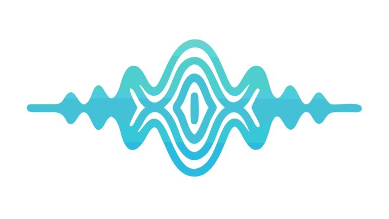 Abstract Wavy Blue Sound Wave Pattern Design, vector design Generative AI